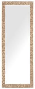 Specchio da Parete in Ottone da Appendere 50 x 130 cm Rettangolare Moderno Vintage Beliani