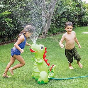 INTEX Gioco per bambini dinosauro gonfiabile con giochi d'acqua schizzi HAPPY DINO SPRAYER