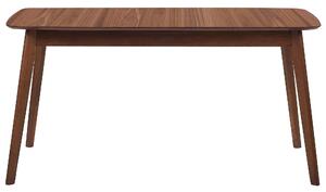 Tavolo da pranzo in legno scuro 150 x 90 cm gambe in legno rettangolare minimalista cucina scandinava Beliani