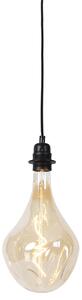 Lampada a sospensione nera dimmerabile con LED oro dimmerabile - Cava Luxe