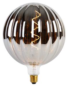 Lampada a sospensione nera a 5 luci con LED fumo dimmerabile - Cava Luxe