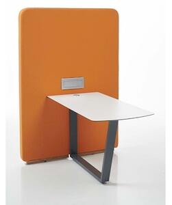 Modulo multimedia crt c/tavolo rivestimento arancio