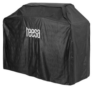 Teesa TSA0251-C, telo protettivo nero per barbecue da giardino