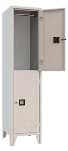 QUADRO spogliatoio sovrapposto 2 posti grigio