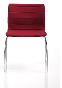 Sedia MISS 4 gambe rivestimento ecopelle rosso