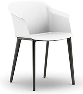 Sedia GOSSIP 4 gambe in plastica monoscocca bianca