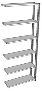 Scaffalatura incastro mod/agg. 83,5x30,5x250 zincato
