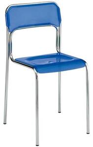 Sedia 4 gambe ASCONA blu
