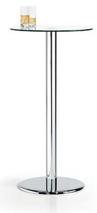 Tavolo piano diam. cm 60 vt trasparente h75