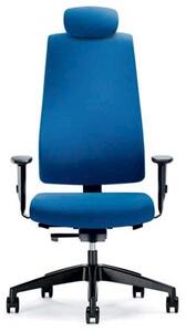 Sedia semidirezionale INTERSTUHL GOAL base nylon colore blu