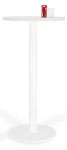 Tavolo piano diam. cm 60 melaminico bianco h75