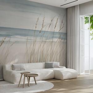 Carta da parati Erbe morbide in riva al mare, Carta da parati Mare, w04737 : Uwalls.it