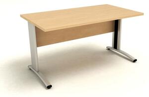 Scrivania gamba ad "L" EASYSPACE cm 140x80x72 faggio