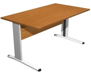 Scrivania gamba ad "L" EASYSPACE cm 140x80x72 noce