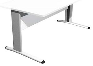 Scrivania gamba ad "L" EASYSPACE cm 120x80x72 bianco