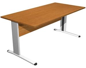 Scrivania gamba ad "L" EASYSPACE cm 120x80x72 noce