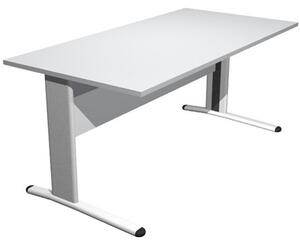 Scrivania gamba ad "L" EASYSPACE cm 160x80x72 grigio