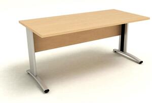 Scrivania gamba ad "L" EASYSPACE cm 160x80x72 faggio