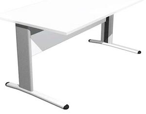 Scrivania gamba ad "L" EASYSPACE cm 140x80x72 bianco