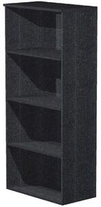 Libreria a giorno EASYSPACE cm 80x35x180 nero venato