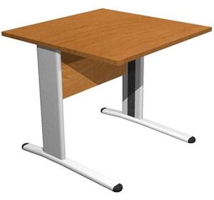 Scrivania gamba ad "L" EASYSPACE cm 80x80x72 noce