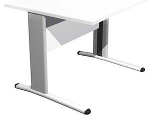 Scrivania gamba ad "L" EASYSPACE cm 80x80x72 bianco
