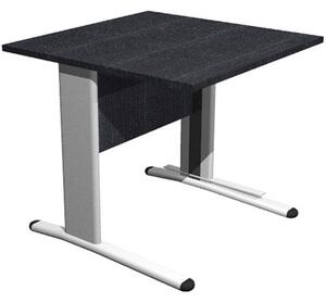Scrivania gamba ad "L" EASYSPACE cm 80x80x72 nero venato