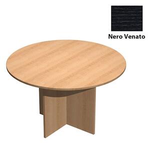 Tavolo riunione tondo EASYSPACE D120 nero venato