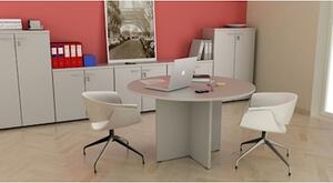 Tavolo riunione tondo EASYSPACE D120 grigio