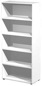 Libreria a giorno GUIT cm 90x44x200 bianco