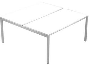 Postazione bench 2 posti EASYSPACE cm 140x164x72,5 bianco