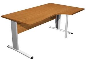 Workstation destra EASYSPACE cm 160x60/80/100x72 noce