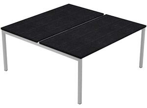 Postazione bench 2 posti EASYSPACE cm 140x164x72,5 nero venato