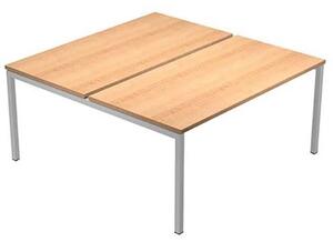 Postazione bench 2 posti EASYSPACE cm 140x164x72,5 faggio