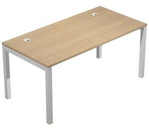 Scrivania WORK cm 160x80 piano rovere chiaro