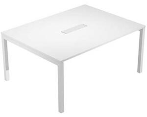 Modulo iniziale tavolo riunione WORK cm 160x120 bianco