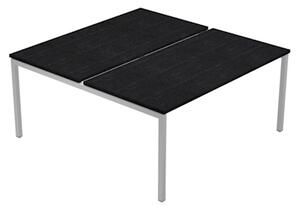 Postazione bench 2 posti EASYSPACE cm 180x164xH72,5 nero venato