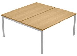 Postazione bench 2 posti EASYSPACE cm 120x164x72,5 faggio