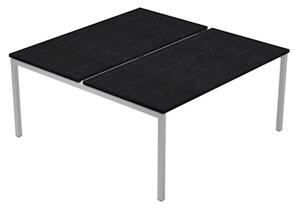 Postazione bench 2 posti EASYSPACE cm 160x164xH72,5 nero venato