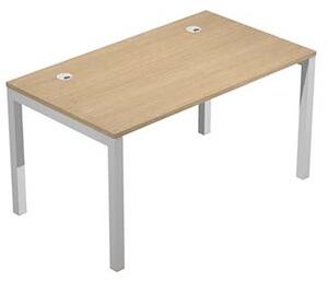 Scrivania WORK cm 140x80 piano rovere chiaro