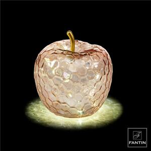 Lampada Mela Iridescente Dimensioni � 15x h 16 cm colore Rosa