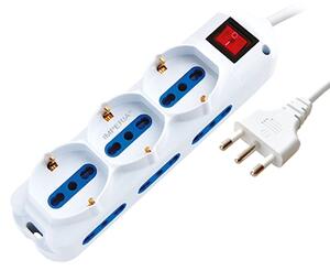 Multipresa Premium con cavo 1,5 metri spina grande 16A > 3 prese univ