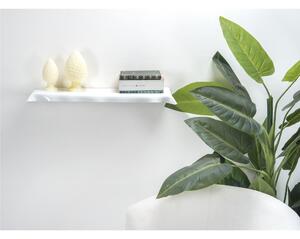 Mensola in plexiglass Drappeggi Dimensioni 69x20x h 5 cm - Portata max 3 kg Colore Bianco