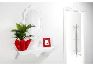 Consolle Consolle da muro ispirata d'art nouveau BENVENUTA Dimensioni 100x33x h 26 cm PORTATA Max 8 KG colore Bianco