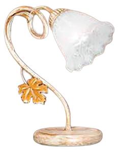 Abat-jour classica due p illuminazione aida l e14 led metallo vetro lampada tavolo - Due P Illuminazione