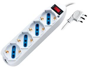 Multipresa PRO 4 posti con cavo 1,5 metri spina piccola 10A > prese un