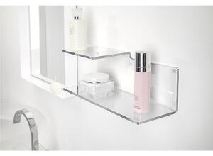 Mensola in plexiglass SUITE doppio ripiano Dimensioni 37x14x h 14cm - Spessore plexiglass 6 mm Colore Trasparente