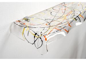 Mensola in plexiglass Drappeggi Dimensioni 69x20x h 5 cm - Portata max 3 kg Colore Multicolor