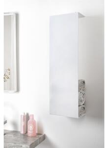 Porta Asciugamani Verticale Da Muro In Plexiglass CLIO Dimensioni 23x13x h 76 cm - Spessore 4 Colore Bianco Opal