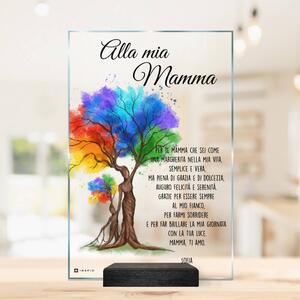 Un regalo per la festa della mamma - placca di vetro